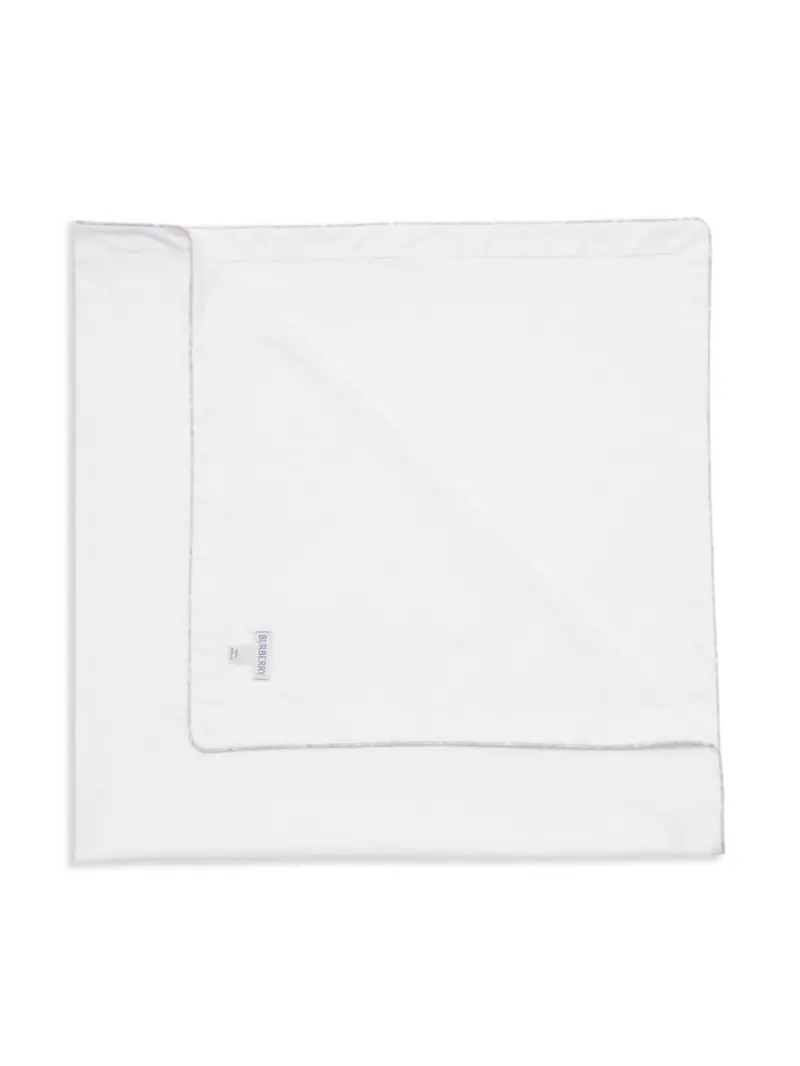 Coperta per neonato in cotone bianca