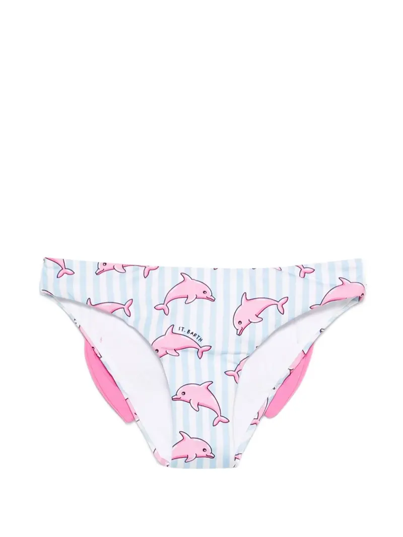 Costume bianco/azzurro per bambina