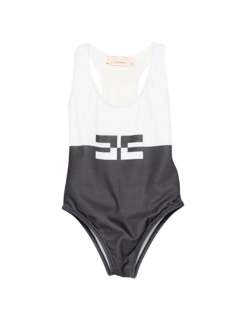 Costume bianco/nero per bambina