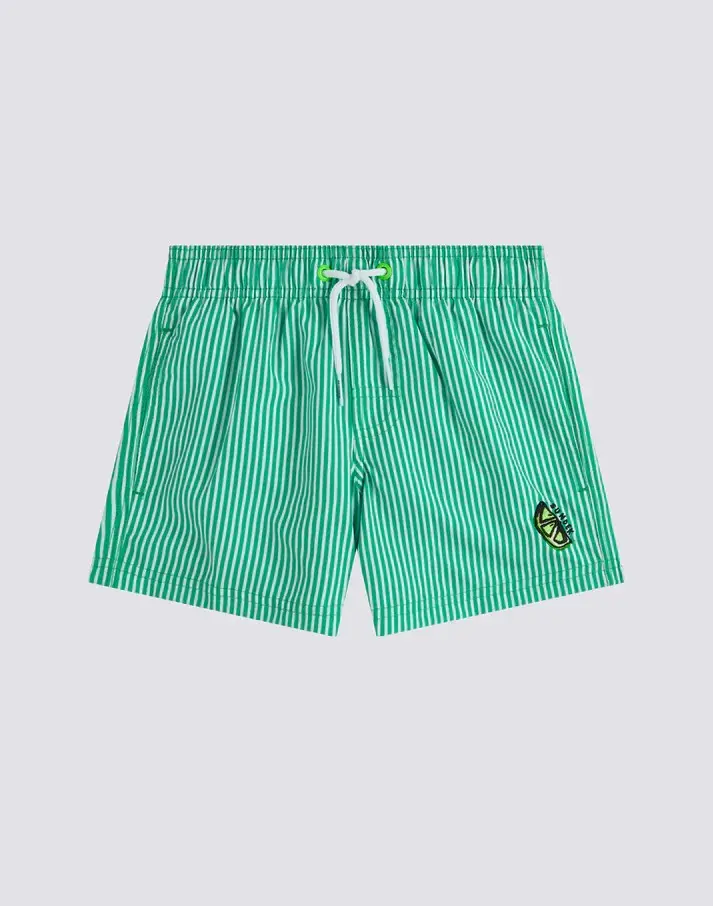Costume da bagno corto con stampa Juicy stripes