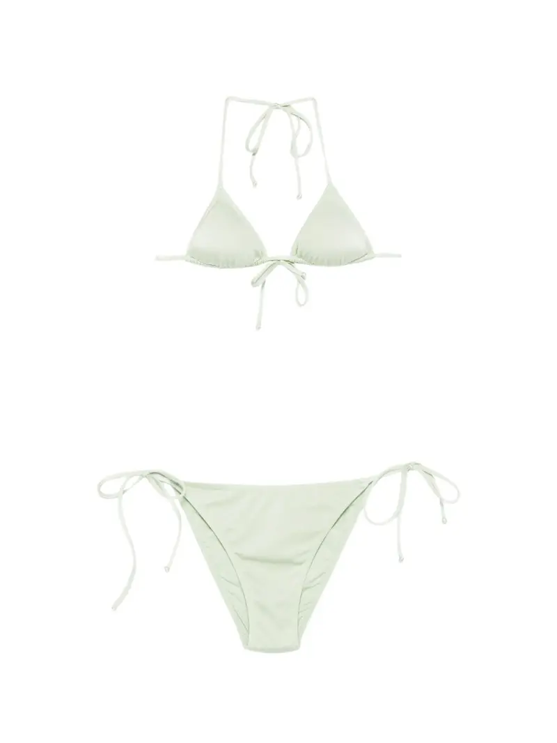 Costume due pezzi menta chiaro per bambina