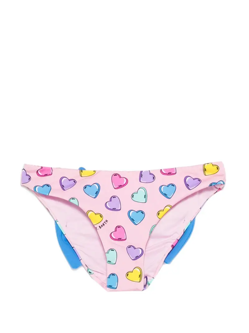 Costume rosa/rosso per bambina