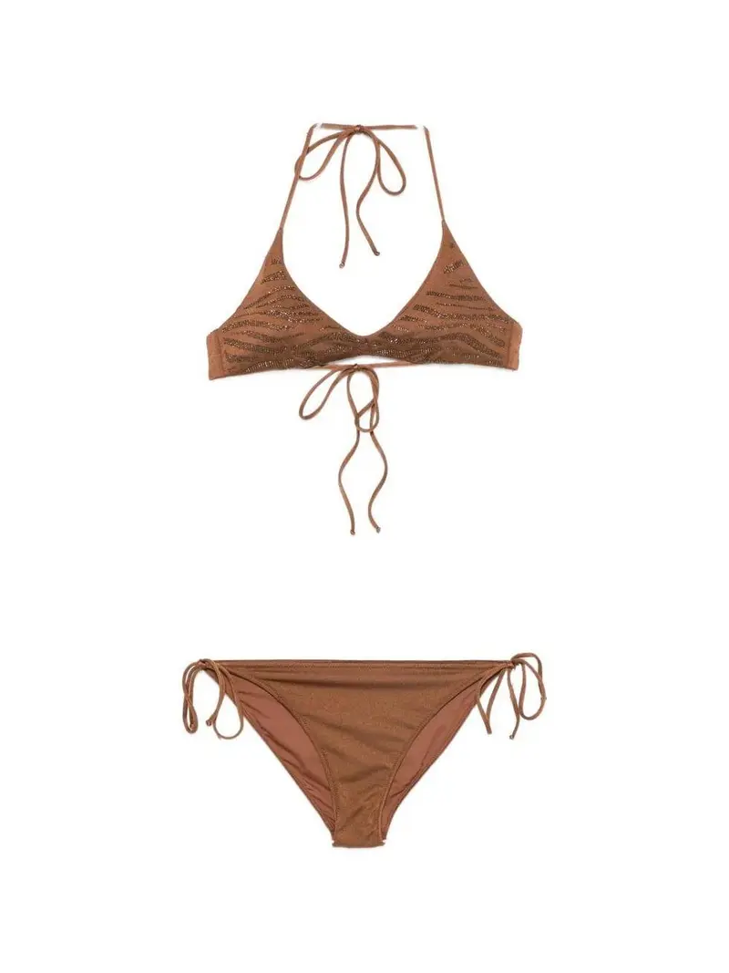 Costume Virgo con stampa animalier zebrata