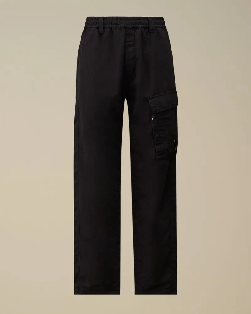 Cotton/Linen elasticated lens cargo pants
