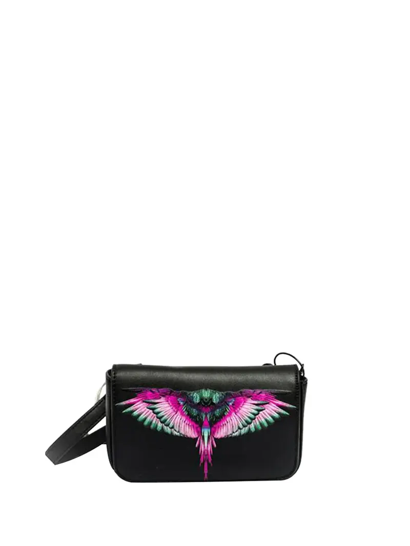 County Of Milan Borsa A Mano Marcelo Burlon Stampa Nero Rosa