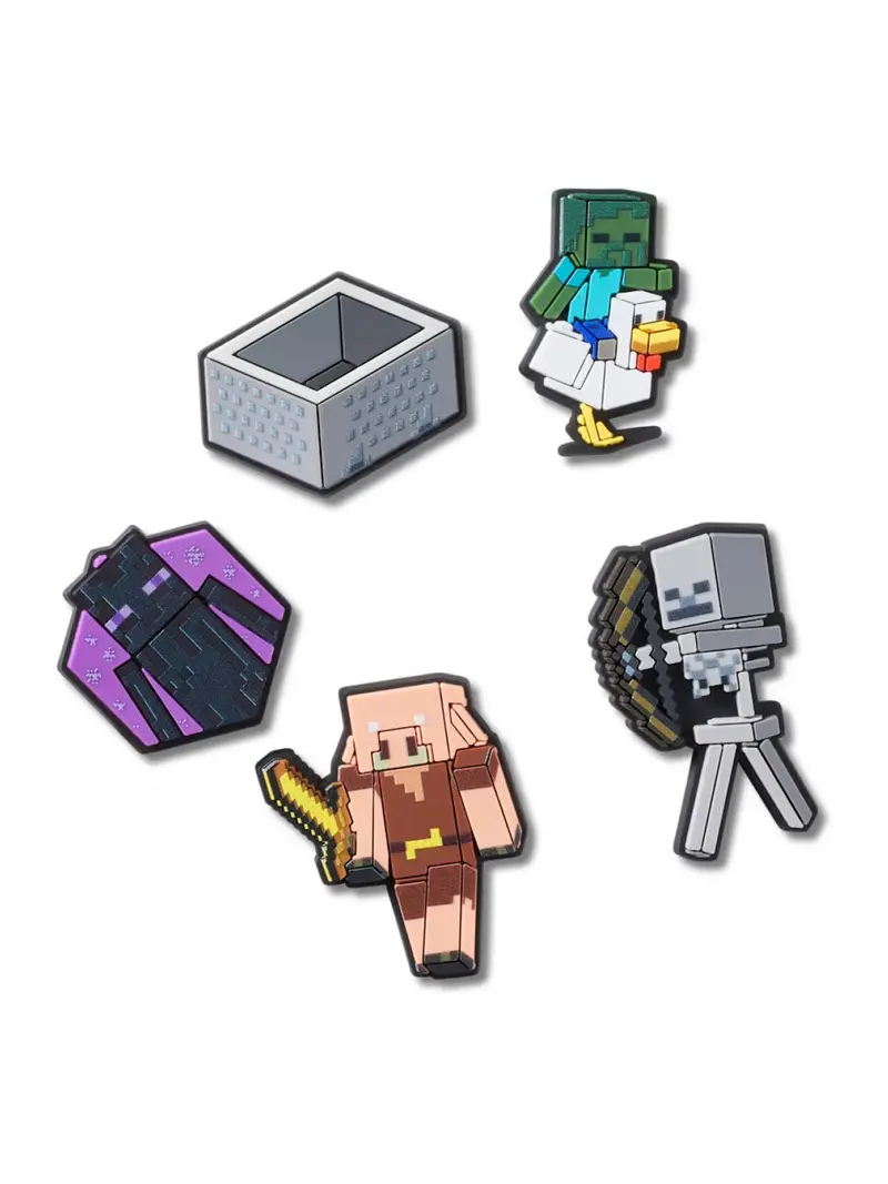 Crocs JIBBITZ Unisex adulto Minecraft 5 Pack - CR.5189 JIB UCOL