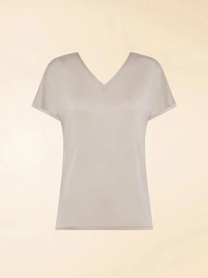 cupro v neck shirti