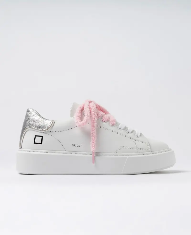 D.a.t.e. Sfera Calf White-Silver