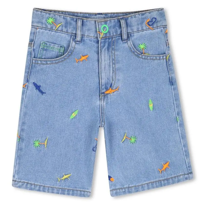 Denim Bermuda Shorts