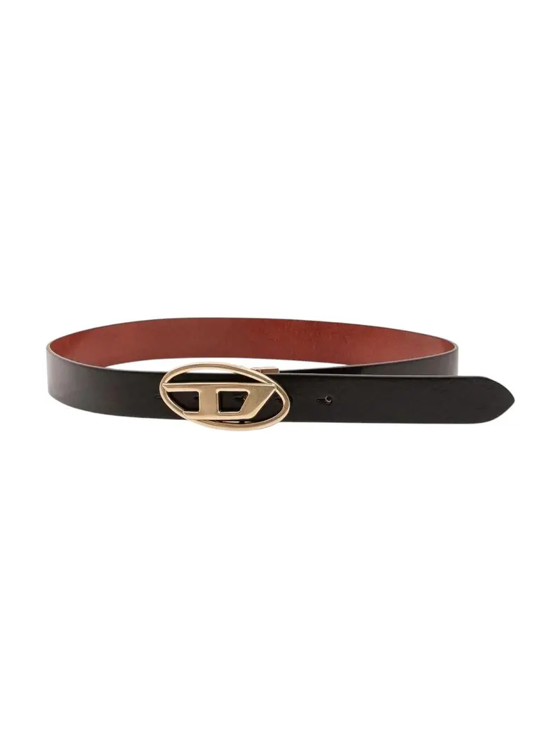 DIESEL Cintura Donna OVAL D LOGO B-1DR W REV II 30 BELT Marrone - X09874 PR666 H9017