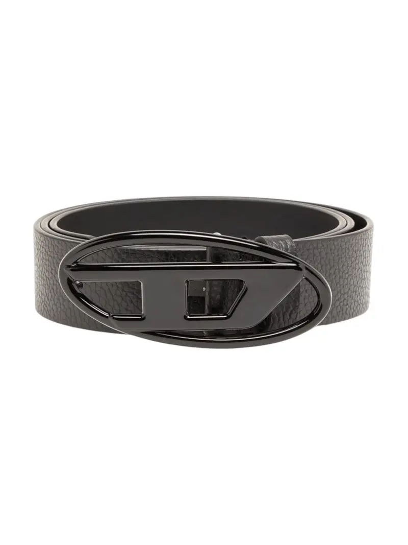 DIESEL Cintura Uomo OVAL D LOGO B-1DR BELT X08516 P4231 T8013 001 - BLACK