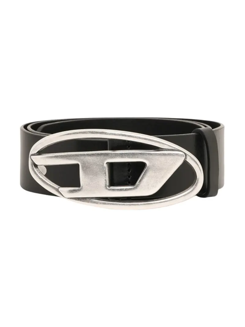 DIESEL Cintura Uomo OVAL D LOGO B-1DR BELT X08516 PR666 T8013 001 - BLACK
