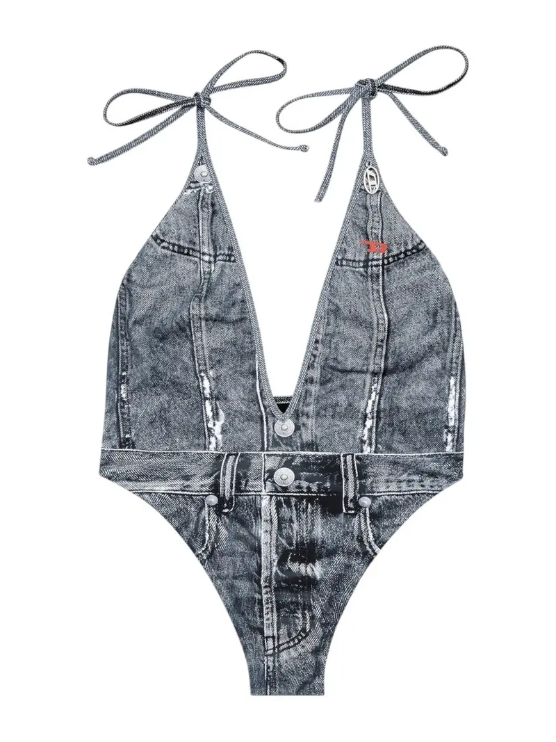 DIESEL Costume da bagno Donna KINSLEY-DNM INTERO A18751 0BNCW E6866 900 - DENIM