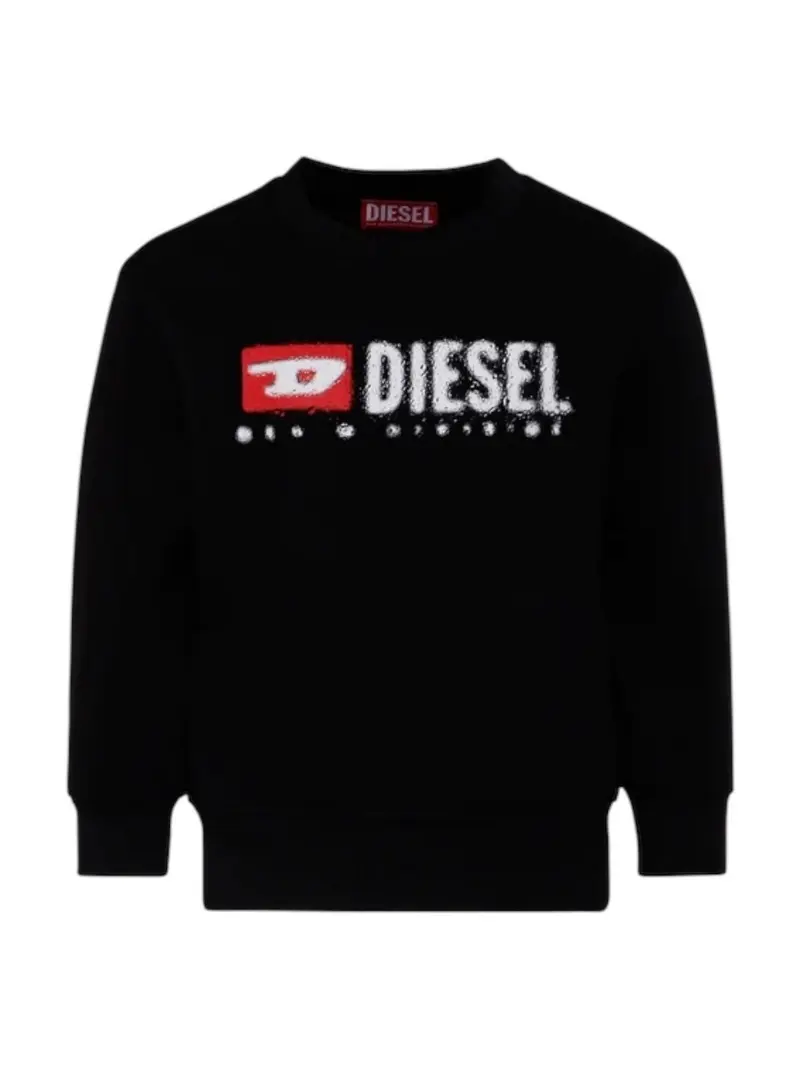 DIESEL Felpa Bambini e ragazzi J02483 KYAZ3 K900 Nero