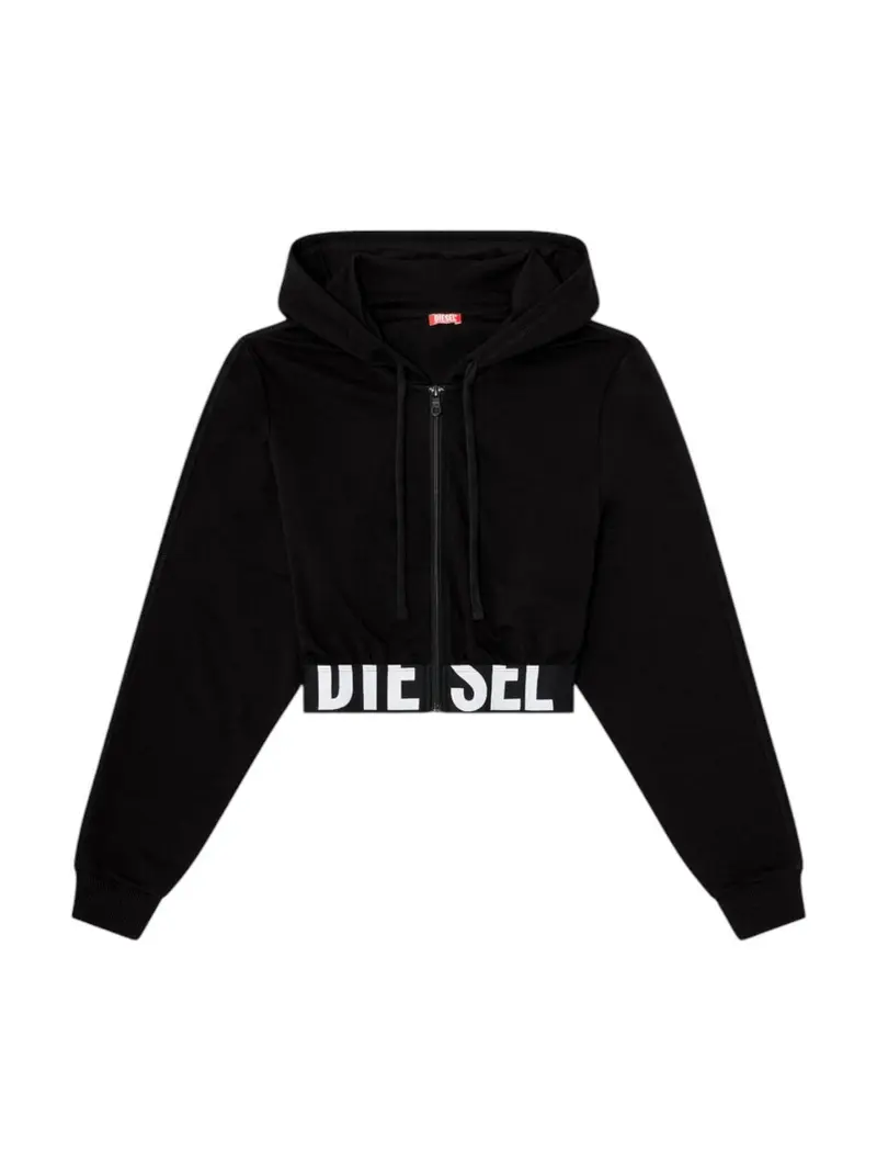 DIESEL Felpa Donna NIKA-D-POP FELPA HOMEWEAR Nero - A22776 0IKBJ 9XX