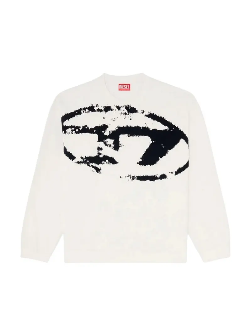 DIESEL Felpa Uomo S-BOXT-N5 FELPA Bianco - A13051 0DMBU 141A