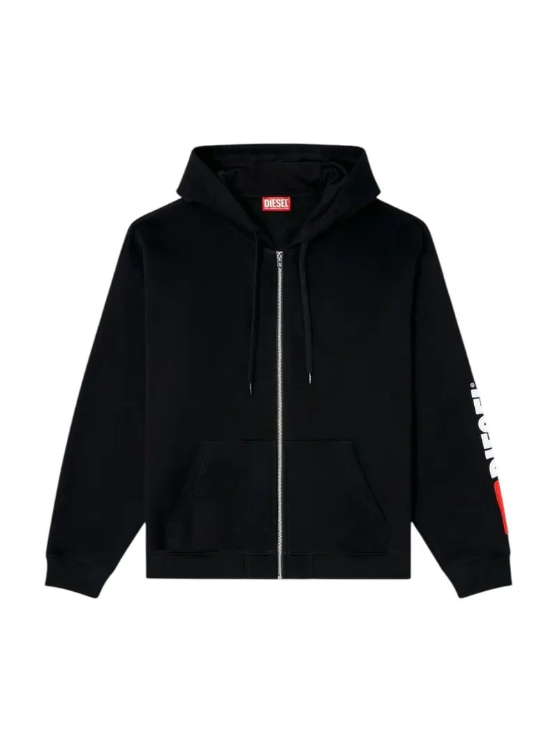 DIESEL Felpa Uomo S-BOXT-ZIP-HOOD-DIV FELPA A20022 0GEAD 9XX 004 - DEEP/BLACK