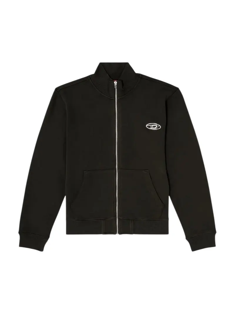 DIESEL Felpa Uomo S-GINN-ZIP-IOD FELPA A21873 0BKBW 900 001 - BLACK