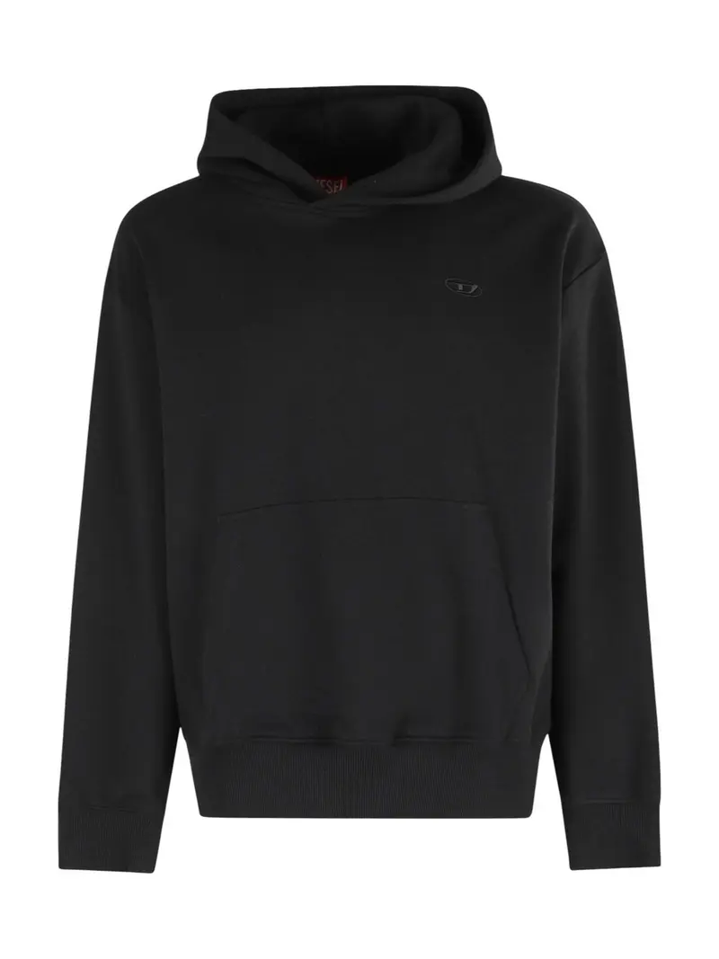 DIESEL Felpa Uomo S-MACS-HOOD-MEGOVAL-D FELPA Nero - A11304 0GYCJ 9XX