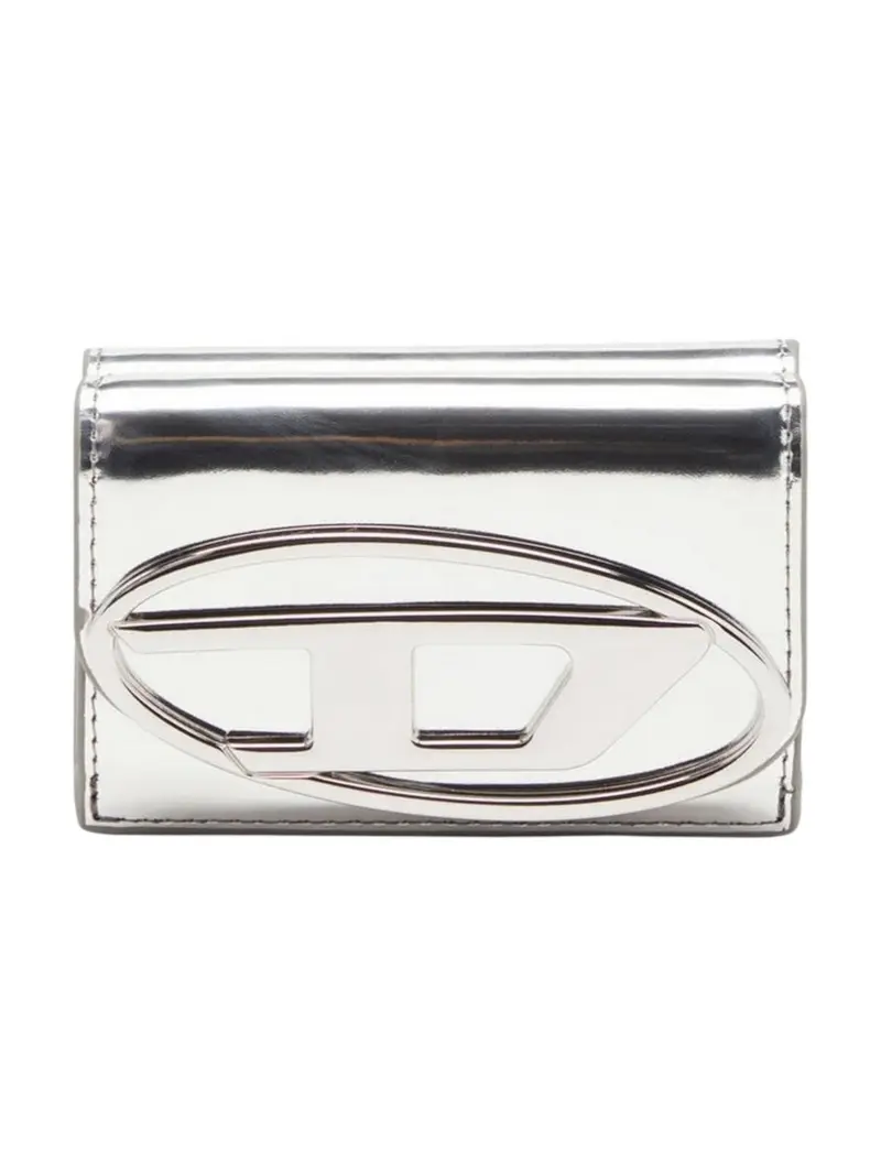 DIESEL Portafoglio Donna 1DR 1DR TRI FOLD COIN XS II WALLET X09887 PS202 H0535 981 - SILVER