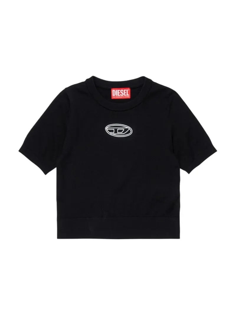 DIESEL T-shirt Bambine e ragazze  J02654 RLAXU K900 Nero