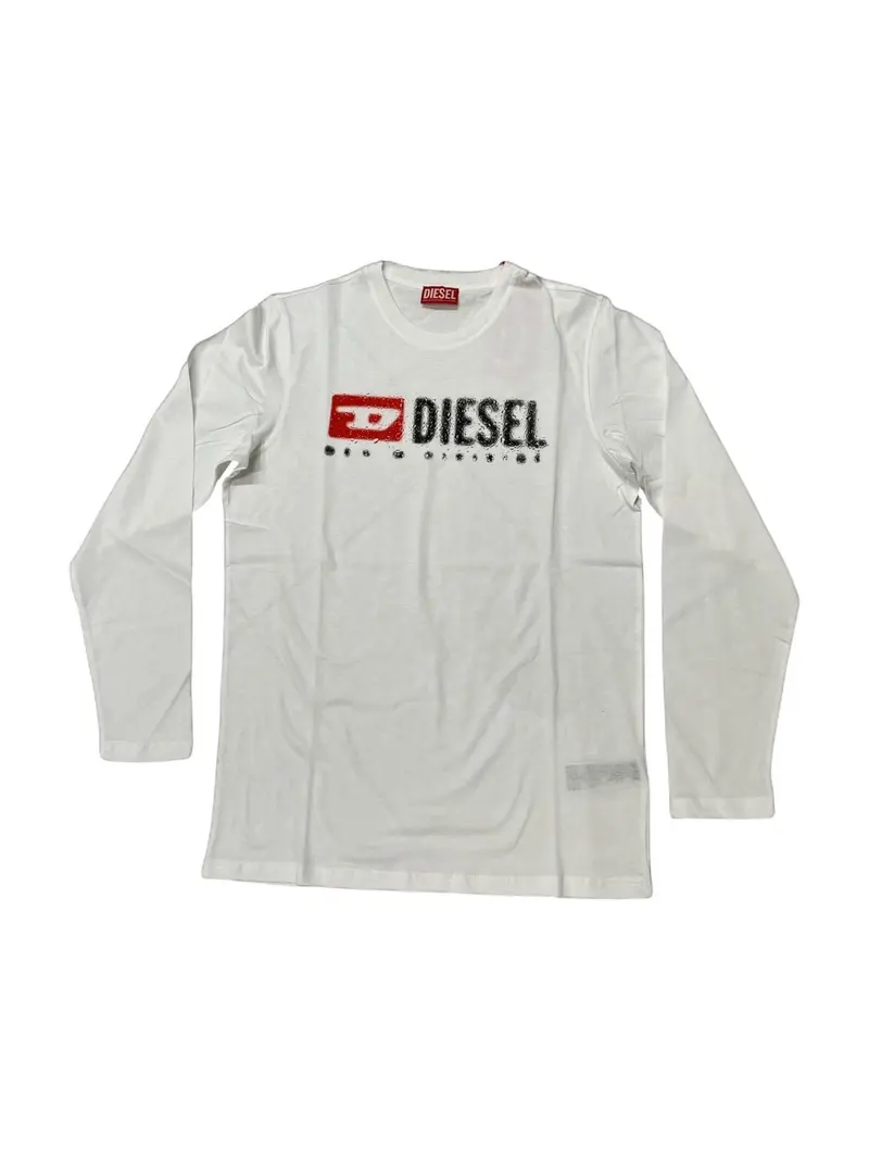 DIESEL T-shirt Bambini e ragazzi  J02474 00YI9 K100 Bianco