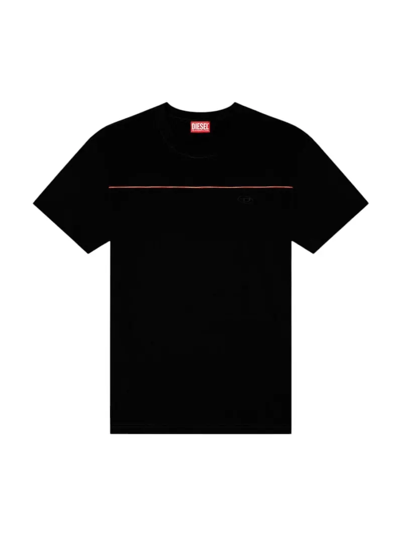 DIESEL T-shirt Uomo T-NORM-PIPING MAGLIETTA Nero - A21118 0NIAX 9XX