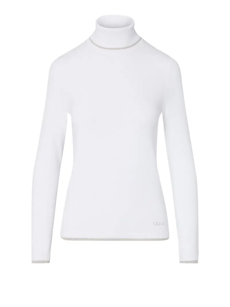 Dolcevita Con Profili Lurex Liu Jo - Bianco Lana