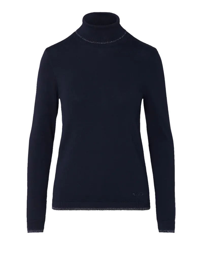 Dolcevita Con Profili Lurex Liu Jo - Blu Scuro