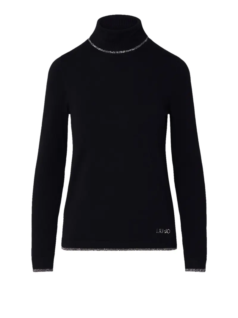 Dolcevita Con Profili Lurex Liu Jo - Nero