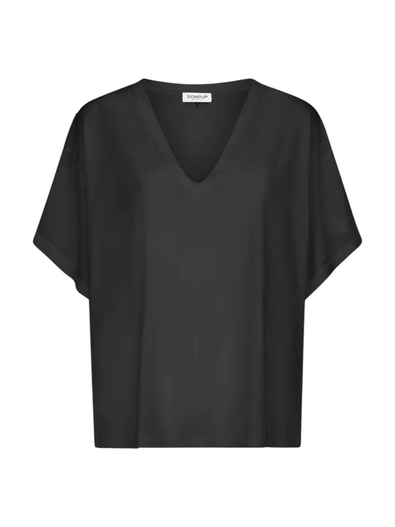 DONDUP T-shirt Donna  DS021 JF0349D XXX 999 Nero