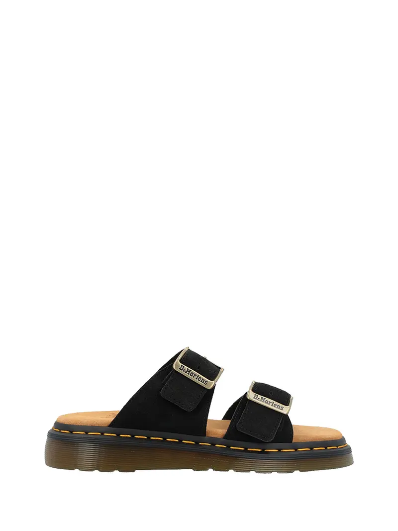 Dr Martens Sandalo Basso Josef Black Eh Suede 41082001 - BLACK