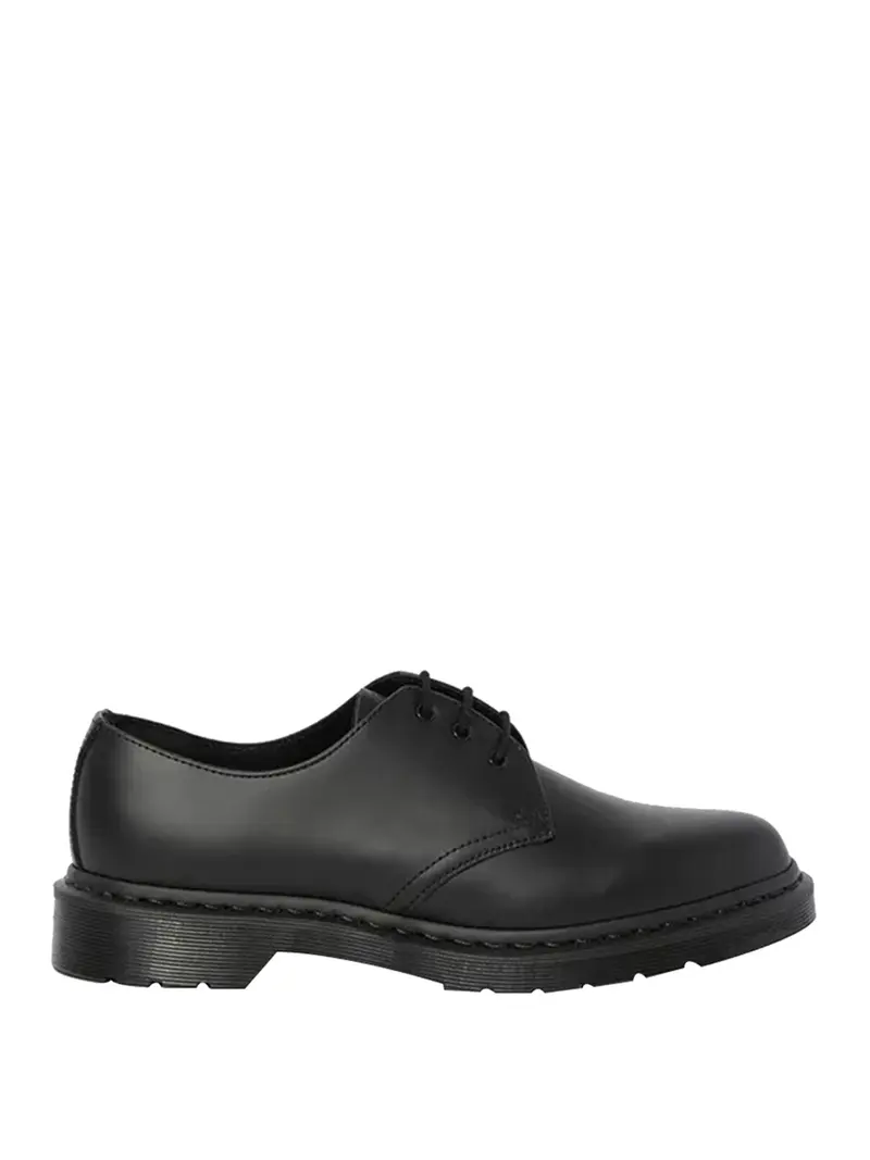 Dr Martens Stringato Casual 1461 Mono Black Smooth 14345001- Nero