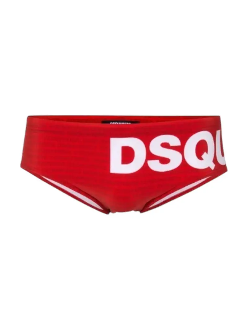 DSQUARED2 Costume da bagno Uomo  D7B2E5940 613 RED/WHITE