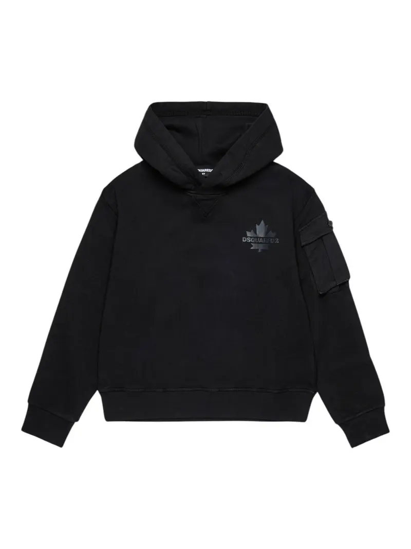 DSQUARED2 KIDS Felpa Bambini e ragazzi DQ2735 D0AC6 DQ900 BLACK
