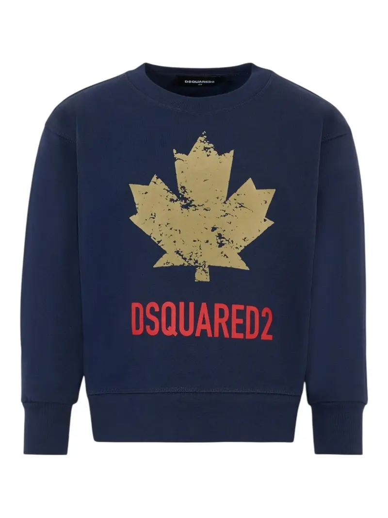 DSQUARED2 KIDS Felpa Bambini e ragazzi DQ3005 D00ZF DQ864 PEACOAT BLUE