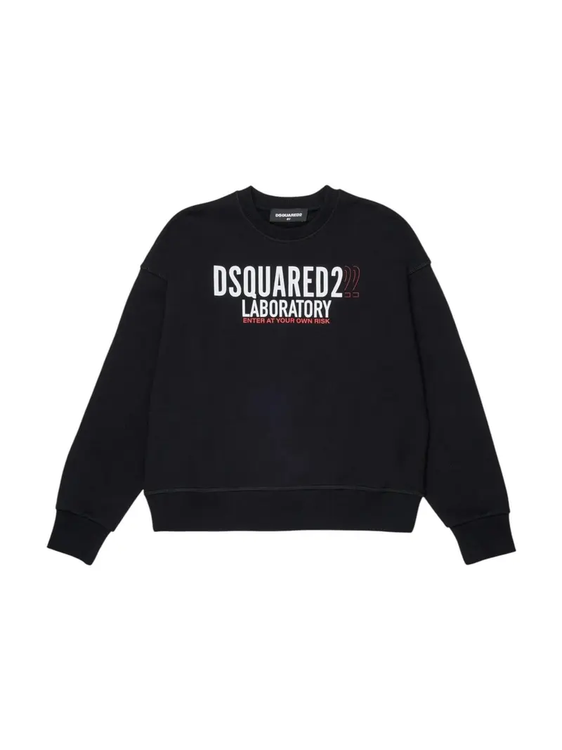 DSQUARED2 KIDS Felpa Bambini e ragazzi DQ3006 D0ACC DQ900 BLACK