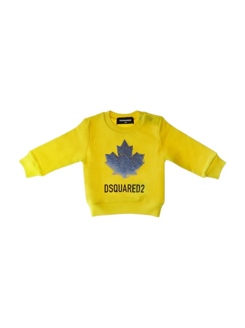DSQUARED2 KIDS Felpa Unisex bambino DQ3279 D0AGW DQ220 VIBRANT YELLOW