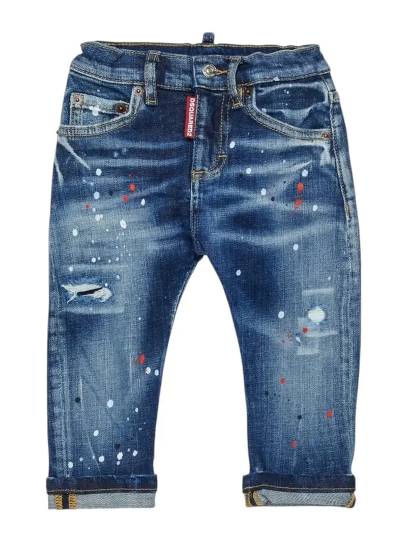 DSQUARED2 KIDS Jeans Unisex bambino  DQ01TC D0AFU DQ01 BLUE DENIM