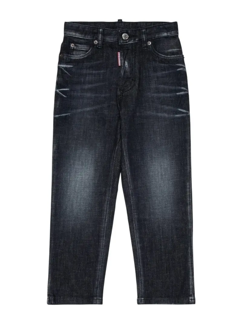 DSQUARED2 KIDS Jeans Unisex bambino  DQ2241 D0ABS DQ02 DENIM BLACK