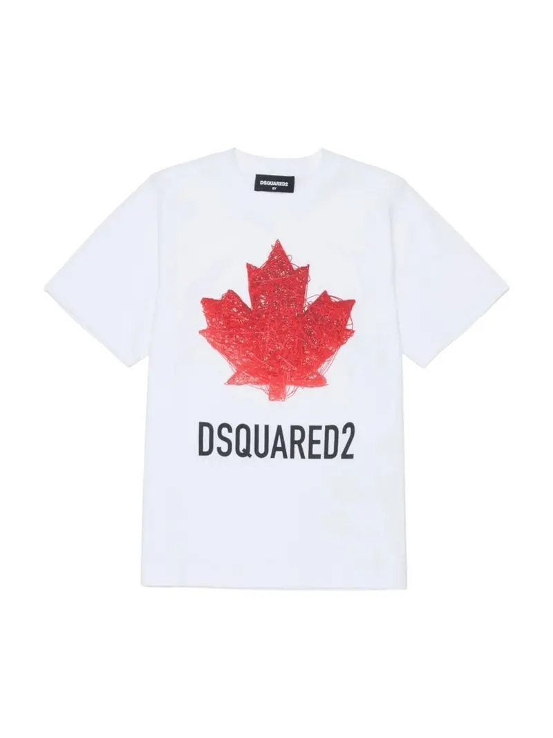 DSQUARED2 KIDS T-shirt Unisex bambino DQ3176 D00XM DQ100 WHITE