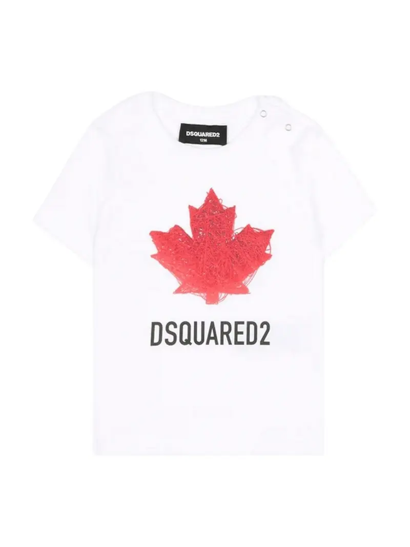 DSQUARED2 KIDS T-shirt Unisex bambino DQ3278 D00XM DQ100 WHITE