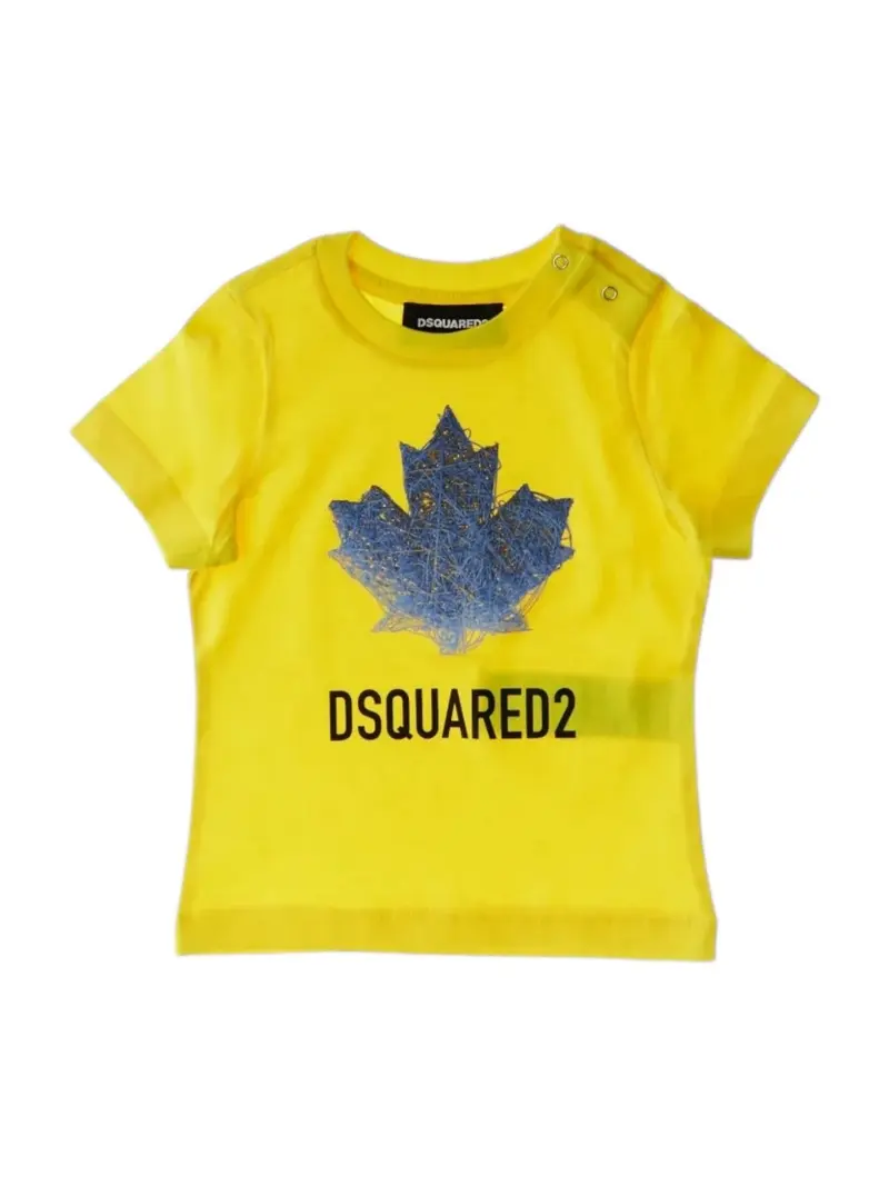 DSQUARED2 KIDS T-shirt Unisex bambino DQ3278 D00XM DQ220 VIBRANT YELLOW
