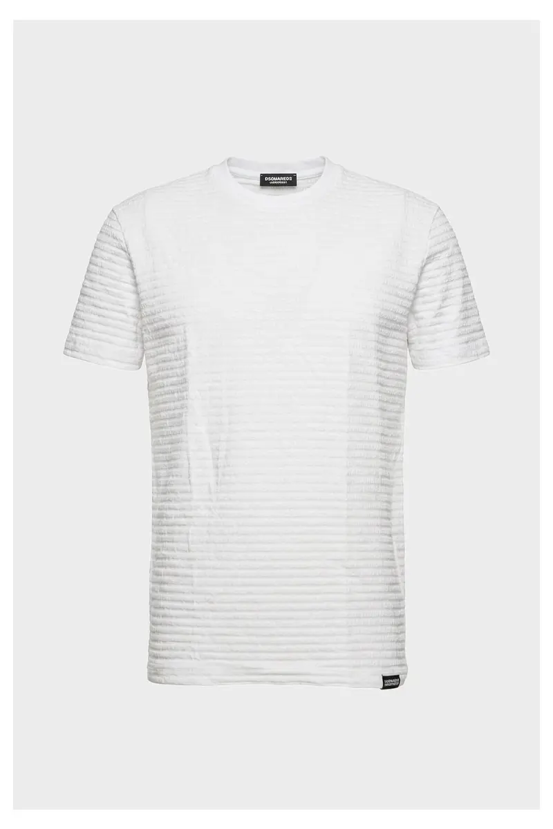 Dsquared2 T-shirt logo all over bianca