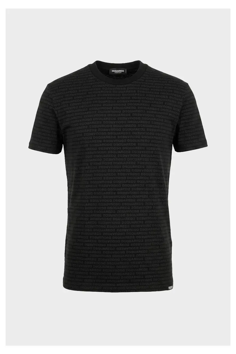 Dsquared2 T-shirt logo all over nera