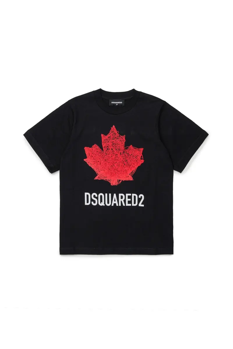 DSQUARED2Maglietta con logo nera