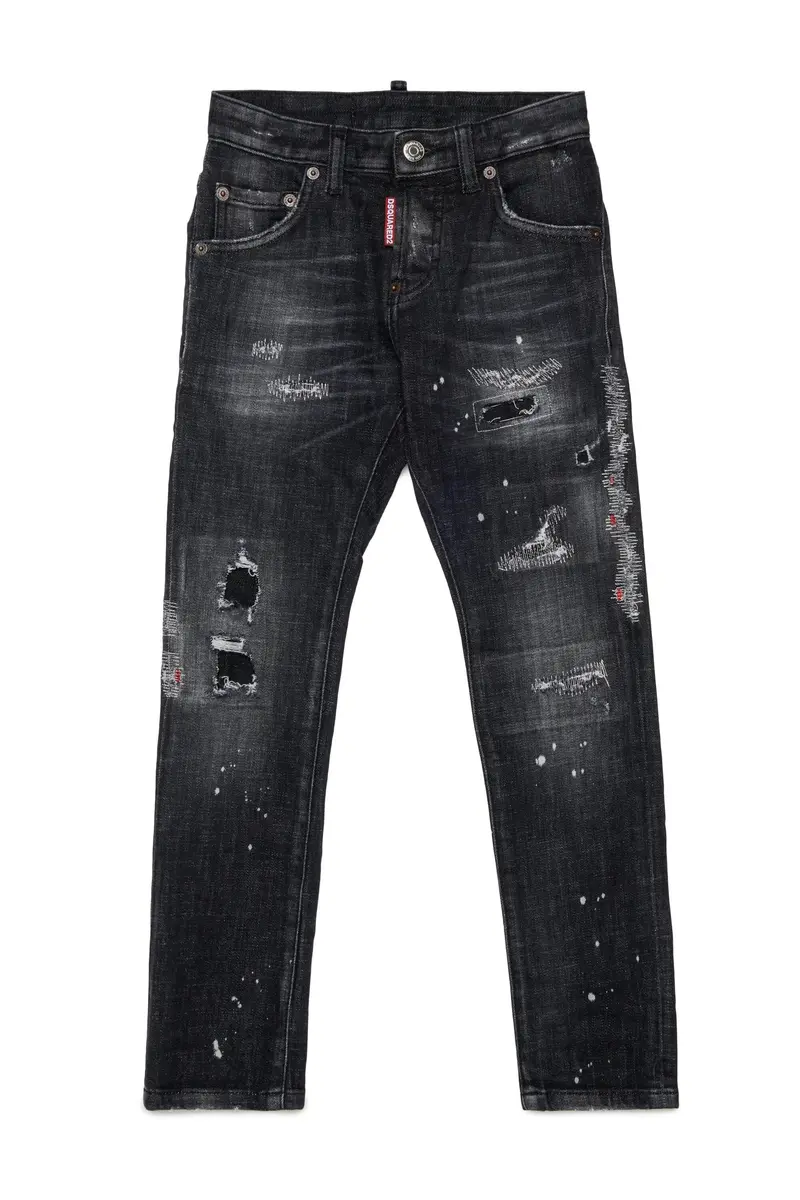 DSQUARED2Slim fit black-wash jeans - Cool Guy Denim Black