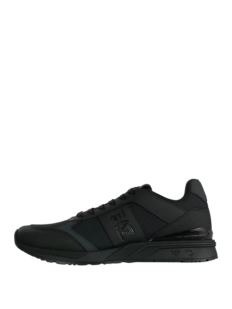 Ea7 Sneaker Logo Impresso Nero