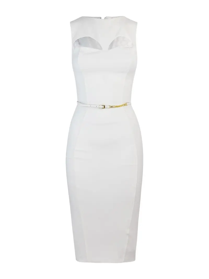ELISABETTA FRANCHI Abito Donna  AB60742E2 360 Avorio