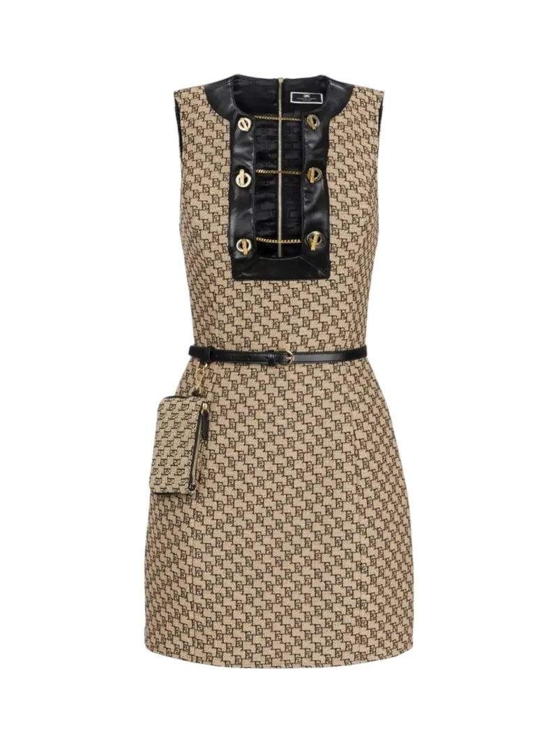 ELISABETTA FRANCHI Abito Donna  AB64642E2 BD9 Beige